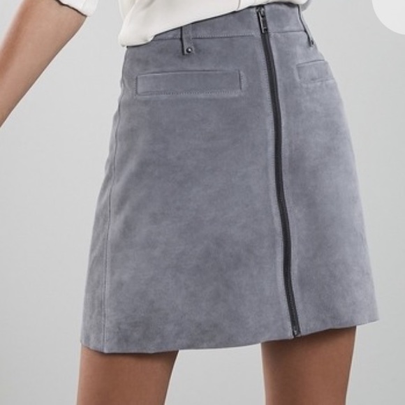 REISS Enya Suede Mini Skirt - Picture 3 of 16
